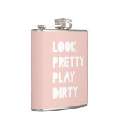 Kijk grappige citaten Blush Pink Heupfles (Rechts)