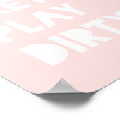 Kijk  grappige slogan Blush Pink Poster (Hoek)