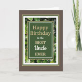 Kijk! Happy Birthday oom wenskaart Bedankkaart (Voorkant)