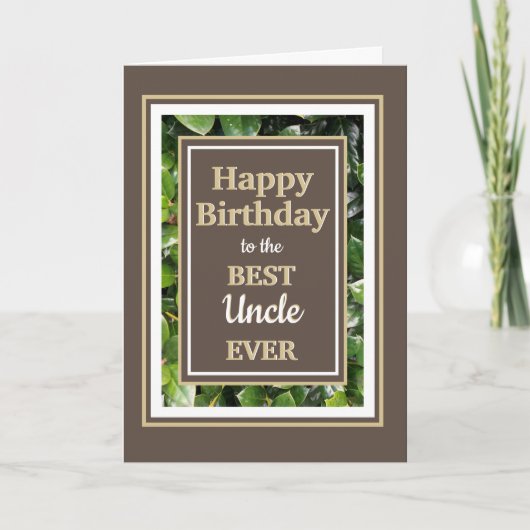 Kijk! Happy Birthday oom wenskaart Bedankkaart (Voorkant)