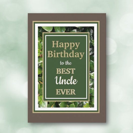 Kijk! Happy Birthday oom wenskaart Bedankkaart