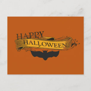 -kijk Happy Halloween Bat Briefkaart