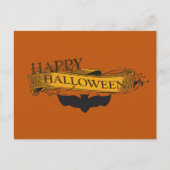 -kijk Happy Halloween Bat Briefkaart (Voorkant)