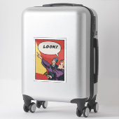 Kijk! Het ding in de lucht • Gouden Era-stripkunst Sticker (Koffer)