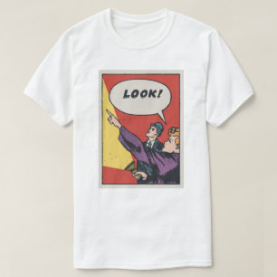 Kijk! Het ding in de lucht • Gouden Era-stripkunst T-shirt