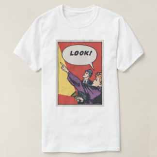 Kijk! Het ding in de lucht • Gouden Era-stripkunst T-shirt