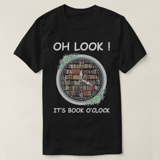 Kijk, het is boekuur! t-shirt (Design voorkant)