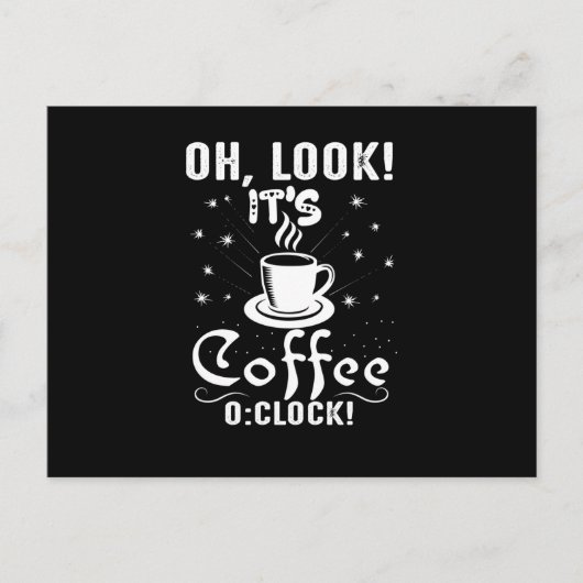 Kijk, het is koffietijd briefkaart (Voorkant)