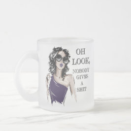 Kijk, het kan niemand schelen matglas koffiemok