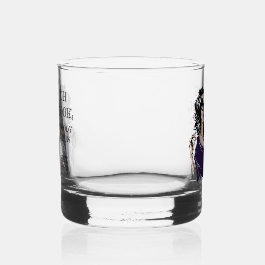 Kijk, het kan niemand schelen whisky glas (Rechts)