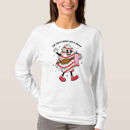 Kijk hier als een snack - Boujee Christmas T-shirt (Voorkant)