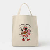 Kijk hier als een snack - Boujee Christmas Tote Bag (Achterkant)