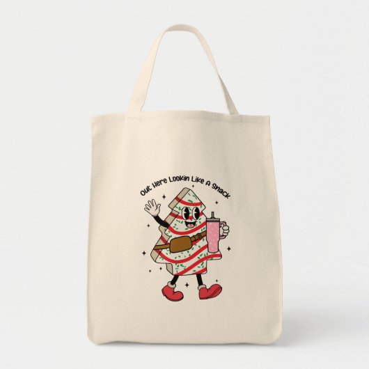Kijk hier als een snack - Boujee Christmas Tote Bag (Voorkant)