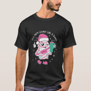 Kijk hier als een snack Stanley Tumbler Xmas T-shirt