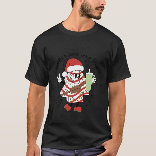 Kijk hier als een snack Stanley Tumbler Xmas T-shirt (Voorkant)