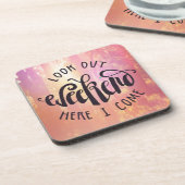 Kijk hier eens naar het weekend. bier onderzetter (Linkerzijde)