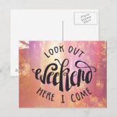 Kijk hier eens naar het weekend. briefkaart (Voorkant / Achterkant)