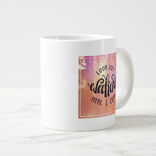 Kijk hier eens naar het weekend. grote koffiekop