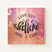 Kijk hier eens naar het weekend. notitieboek (Achterkant)