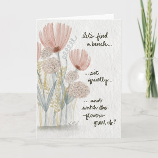 Kijk hoe de bloemen groeien kaart