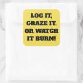 Kijk hoe het Sticker verbrandt (Tas)