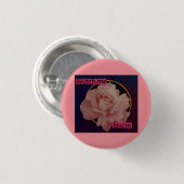 Kijk hoe ik bloei ronde button 3,2 cm (Voorkant /achterkant)