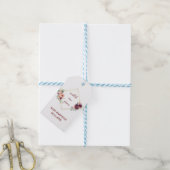 Kijk hoe ik groei Boho herfst bloemen herfst baby Cadeaulabel (Met Touw)