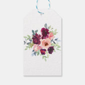 Kijk hoe ik groei Boho herfst bloemen herfst baby Cadeaulabel (Achterkant)
