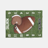 Kijk hoe ik groei - Football sport 🏈 Fleece Deken (Voorkant (Horizontaal))