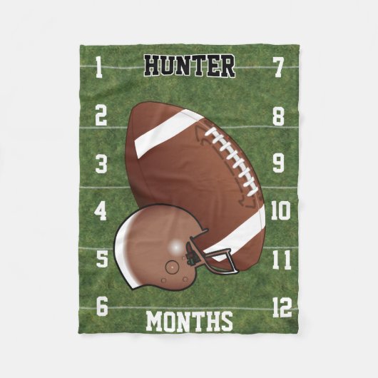 Kijk hoe ik groei - Football sport 🏈 Fleece Deken (Voorkant)