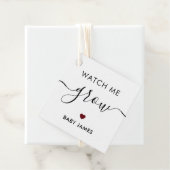 Kijk hoe ik groei, Plant Baby shower Label, Bourgo Bedankjes Labels (In situ)