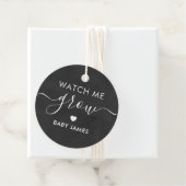 Kijk hoe ik groei, Plant Baby shower Label, karton Bedankjes Labels (In situ)