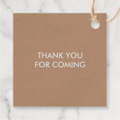 Kijk hoe ik groei, Plant Baby shower Label, Kraft Bedankjes Labels (Achterkant)