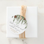 Kijk hoe ik groei robuuste dennenbaby shower favor bedankjes labels (In situ)