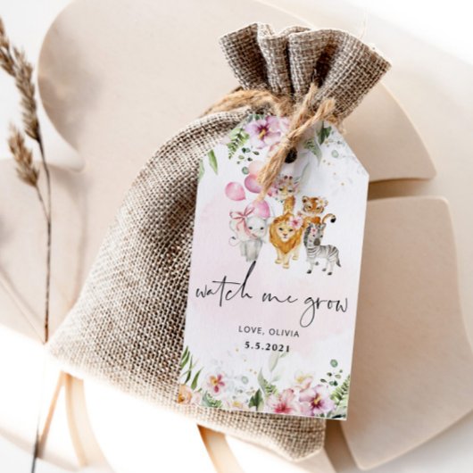 Kijk hoe ik groei Safari favoriet label Cadeaulabel