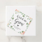 Kijk hoe ik Rustic Floral Greenery Boho Elegant kw Bedankjes Labels (In situ)