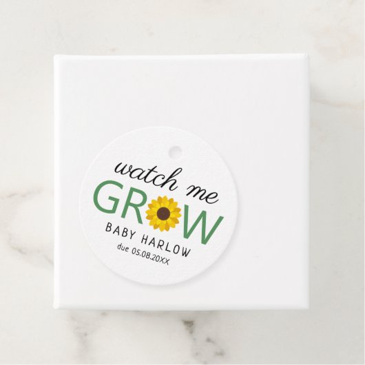 Kijk hoe ik zonnebloem kweek bedankjes labels (In situ)