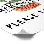 Kijk hoe ik zuinig teken groei poster (Hoek)