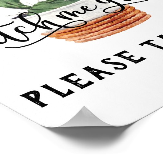 Kijk hoe ik zuinig teken groei poster (Hoek)