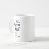 Kijk hoe je bij mijn moeder landt en me als een me koffiemok (Voorkant links)