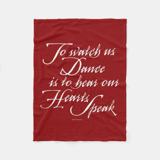 Kijk hoe we dansen fleece deken (Voorkant)