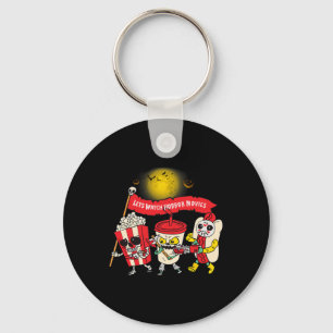 Kijk Horrorfilms Halloween Grappig Spook Skelet Sleutelhanger