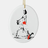 KIJK HORSE MEISJE! KERAMISCH ORNAMENT (Rechts)