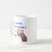 Kijk ik 54? koffiemok (Voorkant links)