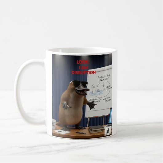 Kijk, ik ben disruptie koffiemok (Links)