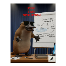 Kijk, ik ben disruptie perfect poster