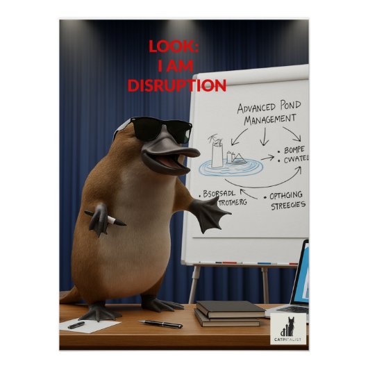 Kijk, ik ben disruptie perfect poster (Voorkant)