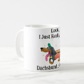 Kijk, ik hou echt van een teckel koffiemok (Voorkant links)