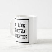 KIJK IK OP afstand geïnteresseerd? Koffiemok (Voorkant links)