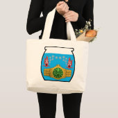 Kijk in aquarium grote tote bag (Voorkant (product))